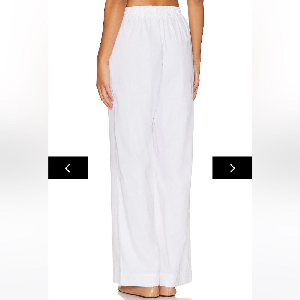 superdown Amy Cargo Pants White Linen Cotton - Picture 4 of 4